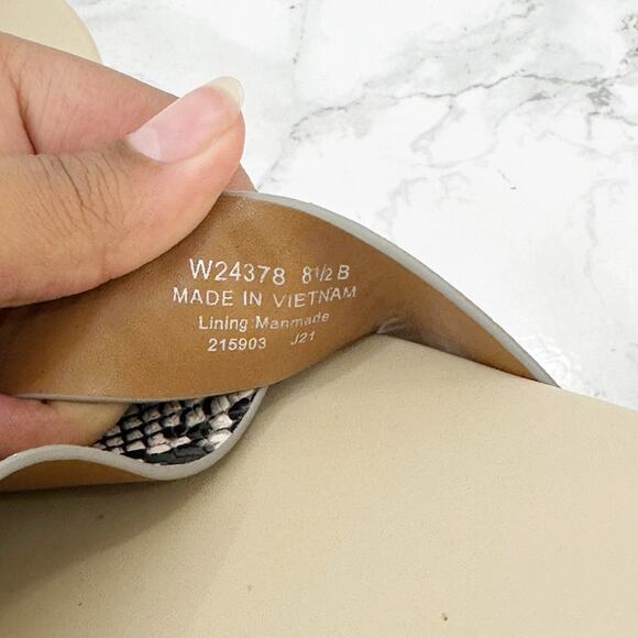 Cole Haan Zero Gran Platform Criss Cross Snakeskin Sandal 8.5 - Picture 5 of 7